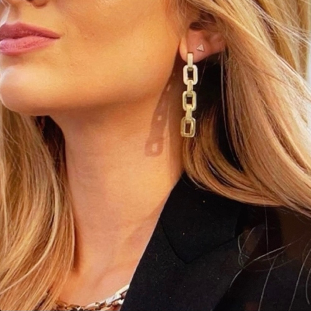 Eddie Borgo Supra Chain Link Earrings NEW